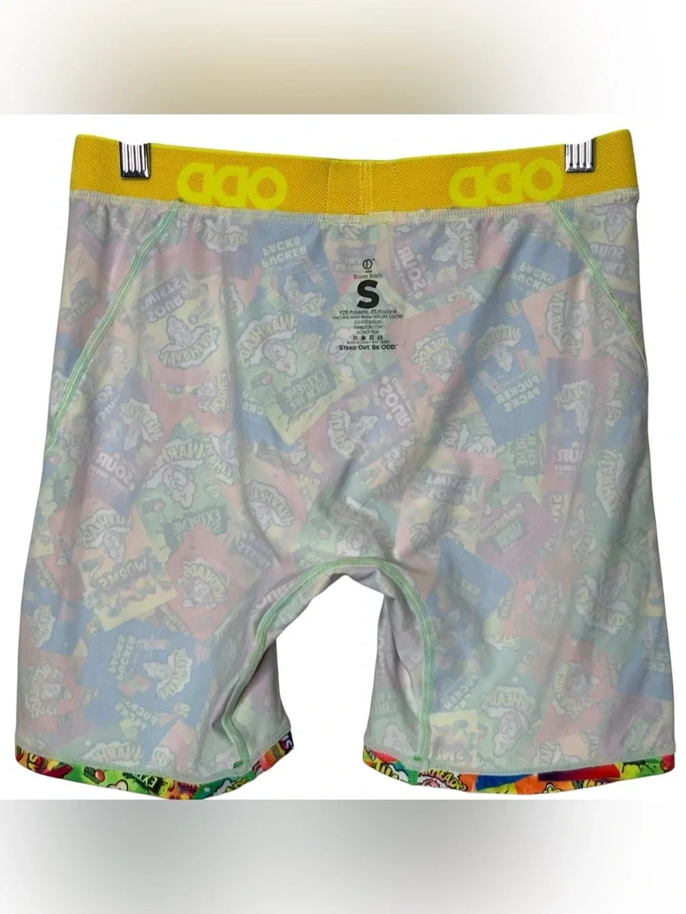 ODD NWOT Boxer Briefs Extreme Sour Warheads Candy Graphic Size S Novelty Print